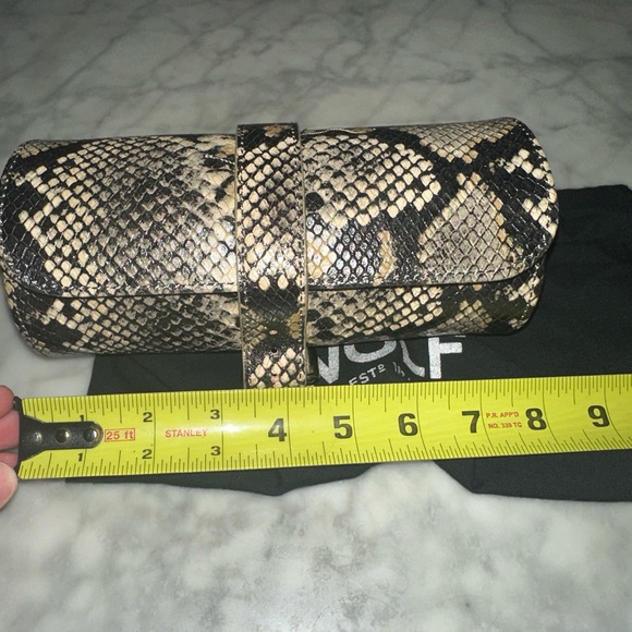 Wolf Watch Roll in Snakeskin color NWT  8Lx3W - Picture 7 of 8